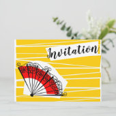 Invitation du ventilateur espagnol horizontal (Debout devant)