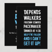 Invitation du Vieux-Homme à la fête du 50e anniver (Devant / Derrière)