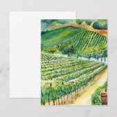 Invitation du vignoble californien (Devant / Derrière)