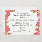 Invitation du Watermelon Pieces Party (Dos)
