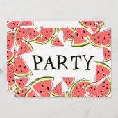 Invitation du Watermelon Pieces Party (Devant / Derrière)