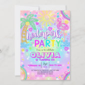 Invitation du Waterpark Parc aquatique Neon Rainbo (Devant)