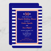 Invitation du Wedding shower de codes de couples n (Devant / Derrière)