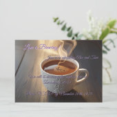 Invitation du Wedding shower de la coupe du café (Debout devant)