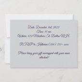 Invitation du Wedding shower de la coupe du café (Dos)