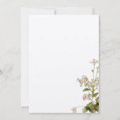 Invitation du Wedding shower de thé nuptial (Dos)