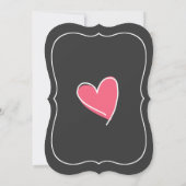 Invitation du wedding shower du couple rose de (Dos)