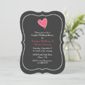 Invitation du wedding shower du couple rose de (Debout devant)