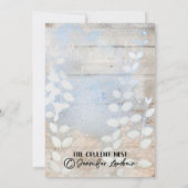 Invitation du Wedding shower du papillon de printe (Dos)