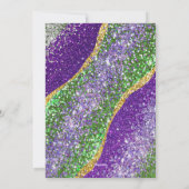 Invitation du Wedding shower Mardi Gras Crawfish (Dos)