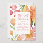 Invitation du Wedding shower nuptial de la puissan (Devant)