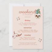 Invitation du week-end de Bachelorette Cowgirl du (Dos)