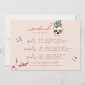 Invitation du week-end de Bachelorette Cowgirl du (Dos)