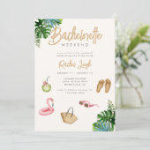 Invitation du week-end de Bachelorette Getaway Tro (Debout devant)