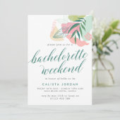 Invitation du week-end de bachelorette tropicale A (Debout devant)