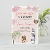 Invitation du week-end de la bachelorette Cowgirl (Debout devant)