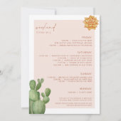 Invitation du week-end de Scottsdale Bachelorette (Dos)