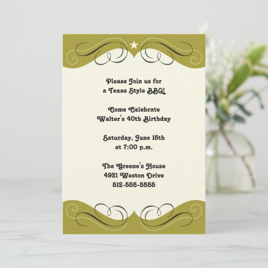 Invitation du Western Design Party (Debout devant)