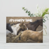 Invitation du Wild Horses Party (Debout devant)