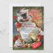 Invitation du Wonderland Party (Dos)