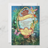 Invitation du Woodland Forest Party (Dos)