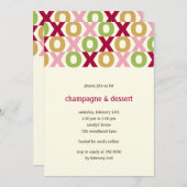 Invitation du XOXO Valentine's Party (Devant / Derrière)