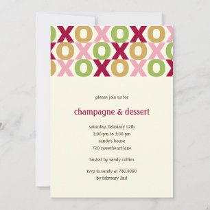 Invitation du XOXO Valentine's Party