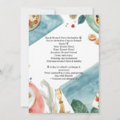 Invitation du Yoga et Brunch Party (Dos)