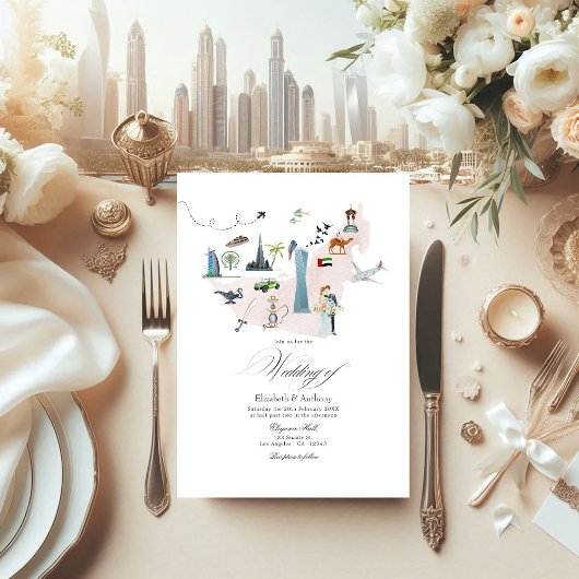 Invitation Dubaï EAU Destination Mariage