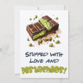 Invitation Dubai Kunafa farci avec l'amour & Pistachios compa (Devant)