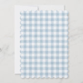 Invitation Duck Blue En vichy 1er anniversaire (Dos)