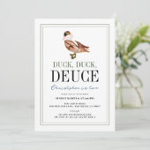 Invitation Duck Duck Deuce Classic Boy 2e anniversaire (Debout devant)