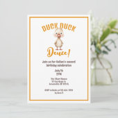 Invitation Duck Duck Deuce Second Birthday (Debout devant)