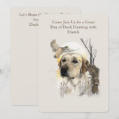 Invitation Duck Hunting Adventure (Devant / Derrière)