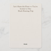 Invitation Duck Hunting Adventure (Dos)