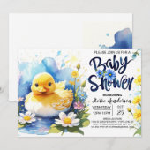 Invitation Duck Tales Baby shower Wonderland (Devant / Derrière)