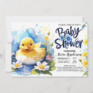 Invitation Duck Tales Baby shower Wonderland