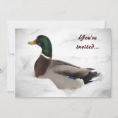 Invitation Duck Winter Solstice Party (Devant)