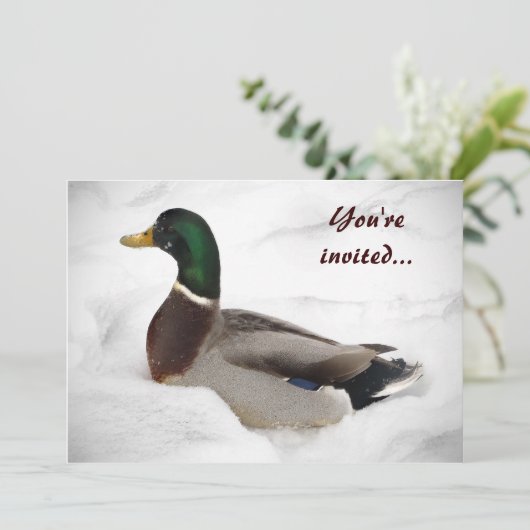 Invitation Duck Winter Solstice Party (Debout devant)