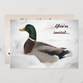 Invitation Duck Winter Solstice Party (Devant / Derrière)