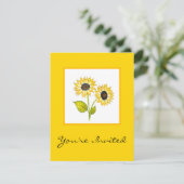 Invitation 'Duet de tournesol' (Debout devant)