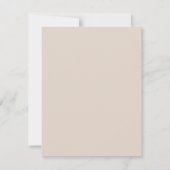 Invitation Dull Pink Minimaliste Douche nuptiale (Dos)