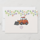 Invitation Dump Everything Colorful Construction Birthday (Dos)