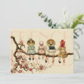 Invitation d'un ami Vintage français (Debout devant)