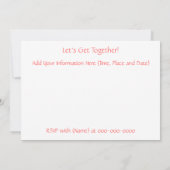 Invitation d'un ami Vintage français (Dos)