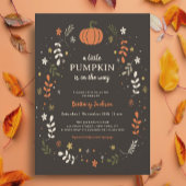 Invitation d'un Baby shower d'automne un peu Citro