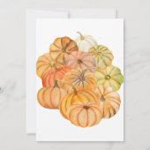 Invitation d'un Baby shower d'automne un peu Citro (Dos)