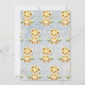 Invitation d'un Baby shower de la Couronne de peti (Dos)