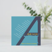 Invitation d'un Bat mitzvah à barre initial de mon (Debout devant)