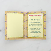 Invitation d'un enseignant à la retraite personnal (Intérieur)